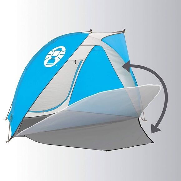 Coleman DayTripper Beach Shade Tent 7 FT 6 IN x 4 FT 5 IN - UV Guard / Blue - Picture 2 of 5